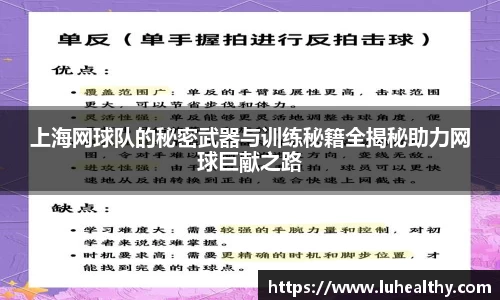 上海网球队的秘密武器与训练秘籍全揭秘助力网球巨献之路